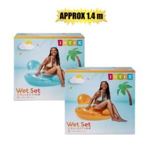 Intex lounger 137x122cm pillow-back