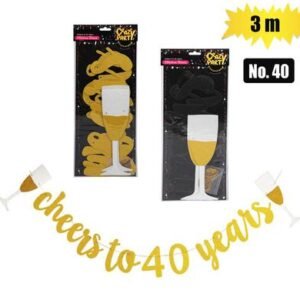 Party banner milestone 3m no-40