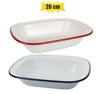 Pie dish enamel 26cm oblong