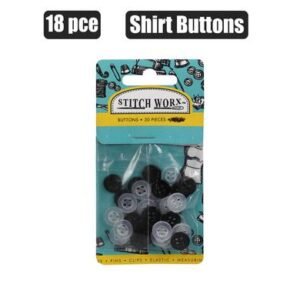Haberdashery buttons small 18 pack