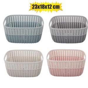 Basket pl 2-tone 3.5l 23x18x12cm