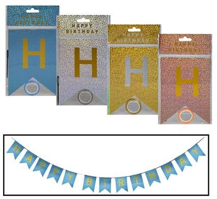 Party banner happy birthday