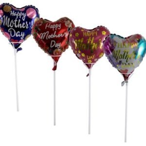 Balloons air fill w/stick mother's day