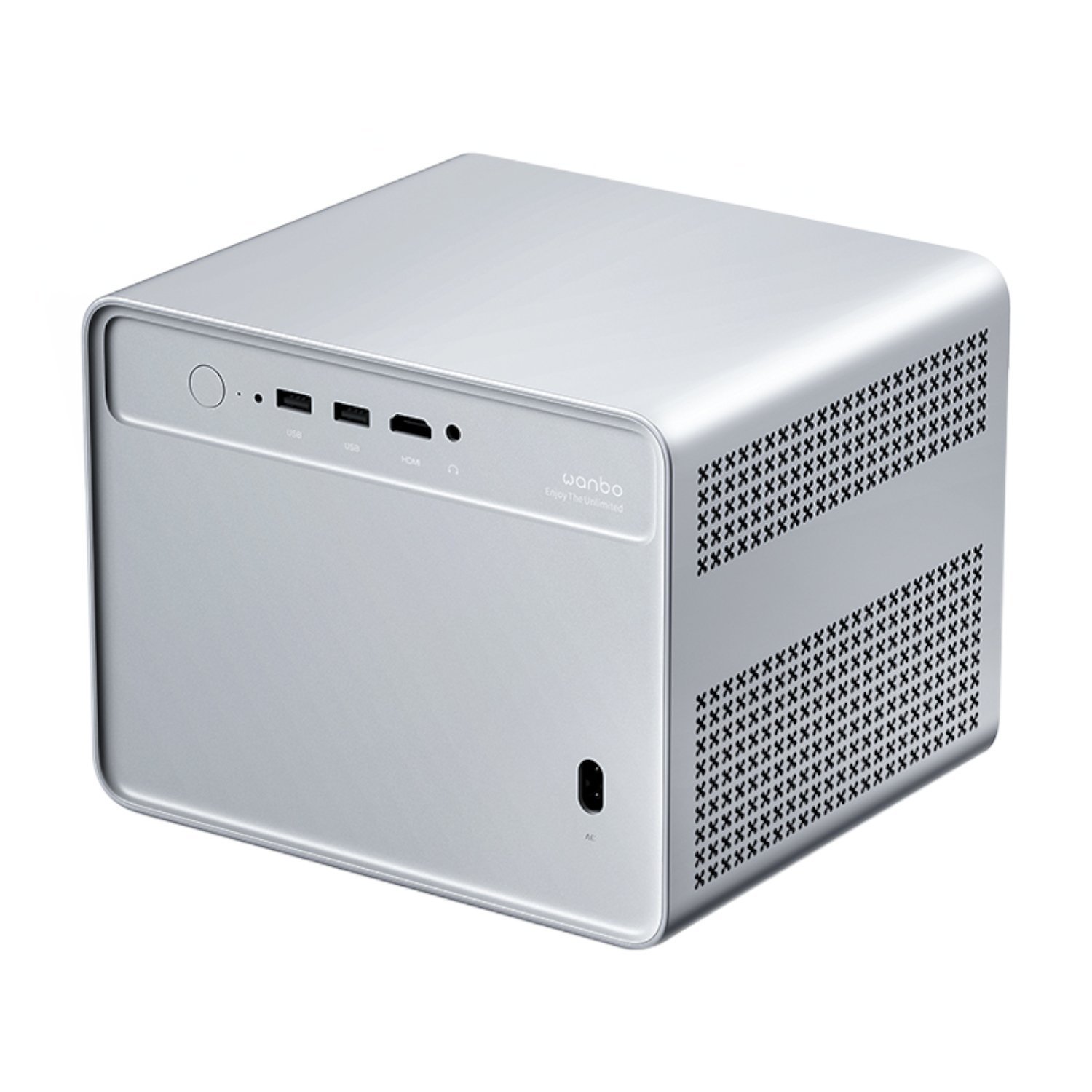 WANBO DAVINCI 1 PRO 1080P 650ANSI Android 11 Smart Home Theatre Projector - Silver - Image 3