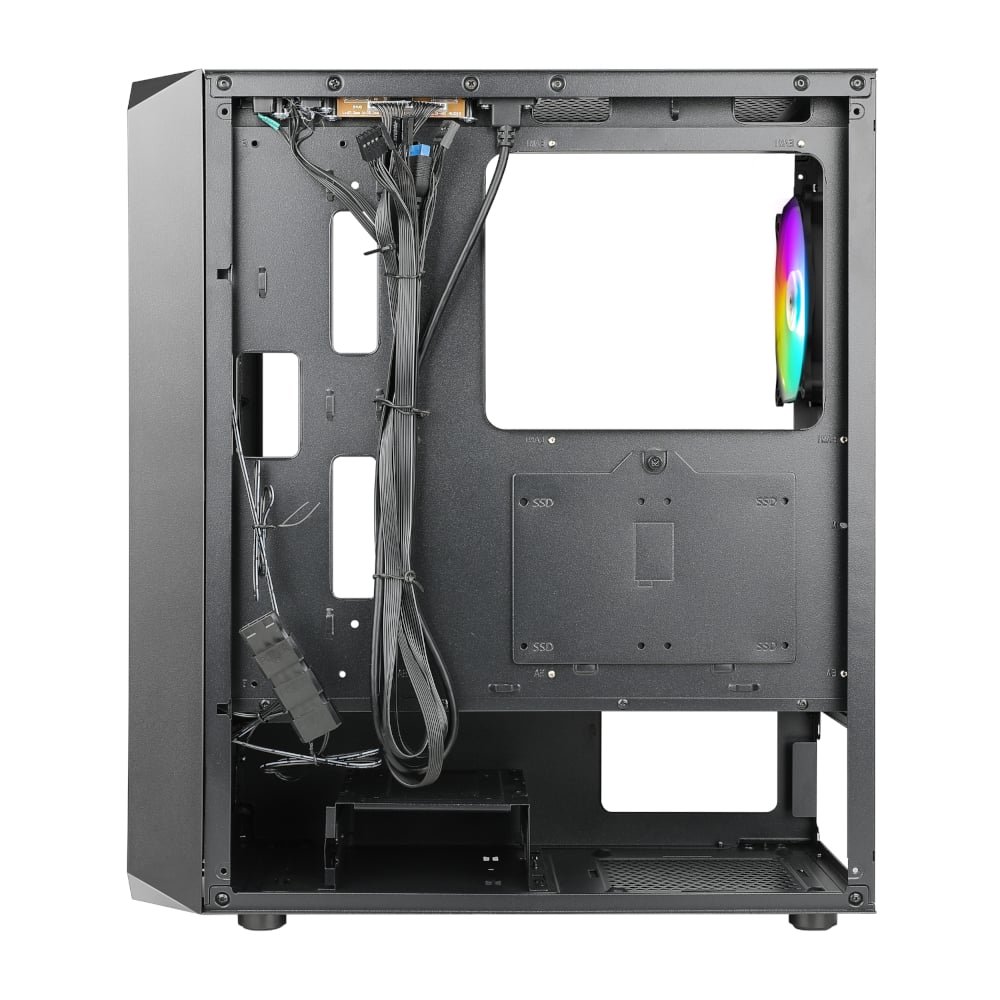 Antec NX292 ATX | Micro-ATX | ITX ARGB Mid-Tower Gaming Chassis - Black - Image 4