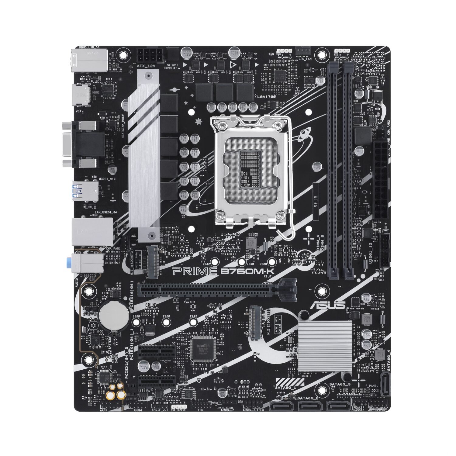 Asus PRIME B760M-K LGA1700 mATX Motherboard - Image 2